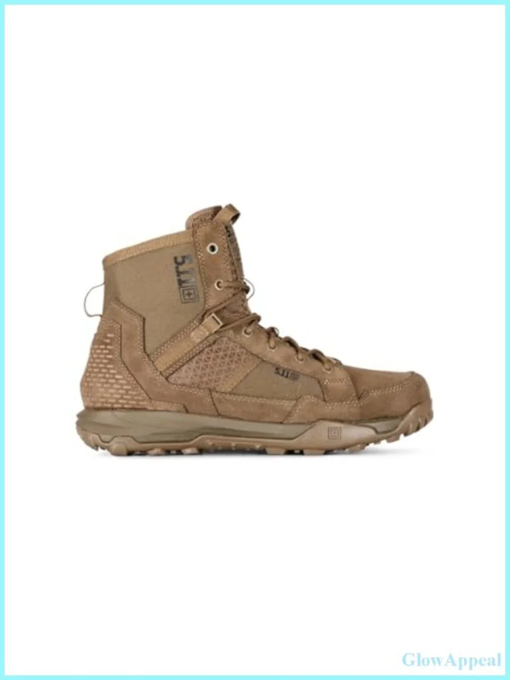 5.11 Tactical Men's 6-Inch Lace-Up Work Boots, All Terrain Suede Nylon, Water